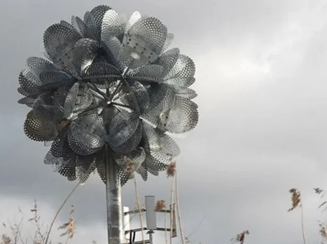 Giant Metal Wind-Powered Future Flowers Sprout in England