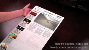 ‘The Page’ Newspaper Concept Lets You Fold Screen Like Paper