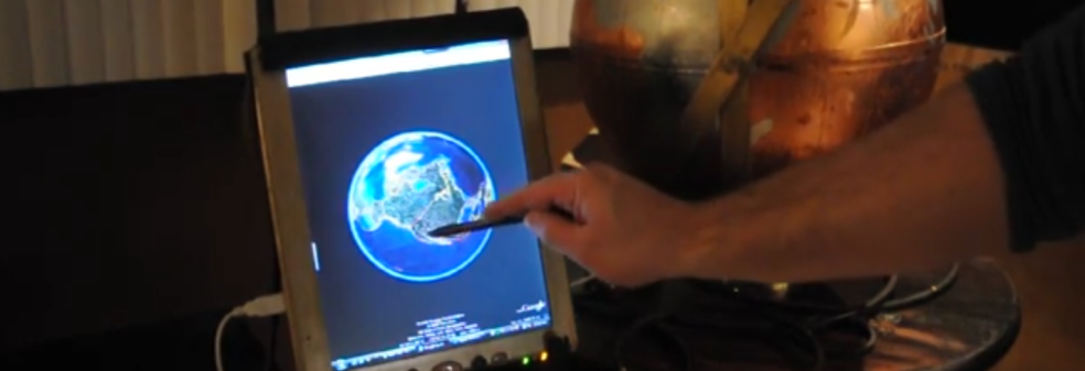 SteamPunk, Google Earth and iPad? Yes Please.