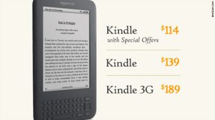 Amazon cheapens the Kindle, for a price