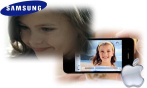 The face of mobile? One little girl appears in Apple AND Samsung commercials.