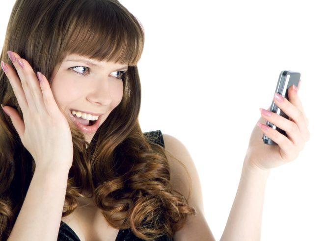 Girl Smarphone