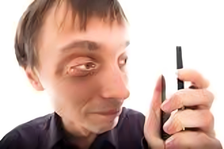 Looking at Smartphone