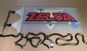 30,000 dominoes used to pay tribute to Nintendo