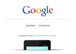 Stop the presses. Google has an ad on its homepage.