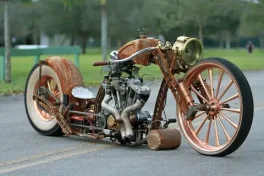 Geek awesomeness of the day: the steampunk motorcycle of your dreams