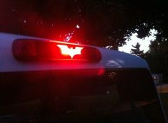 Add the Batman symbol to your brake lights