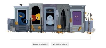 Interact with the Halloween Google doodle
