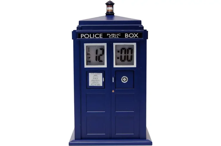TARDIS alarm clock that projects time on your wall