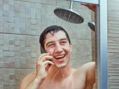 Let your smartphone join you in the shower