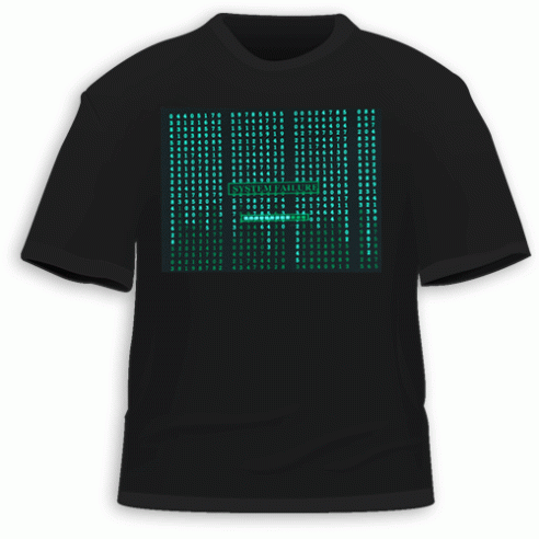 The Matrix LED flashing t-shirt