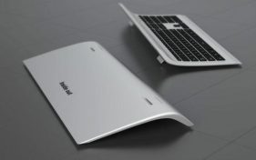 A dual purpose minimalist inside out keyboard