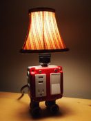A USB charging station lamp