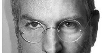 Kutcher tweets striking split image of himself and Jobs