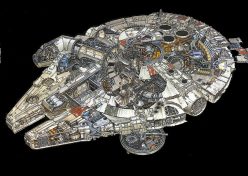 A cross section of the Millennium Falcon