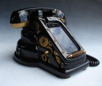 The phenomenal iRetrofone steampunk iPhone dock