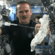 Wringing out a washcloth in space is the coolest thing you’ll see all day
