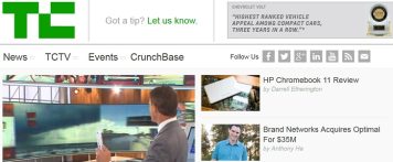 The @TechCrunch redesign looks great while selling out