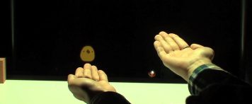 #Video: Bouncing virtual character interacts with the real world